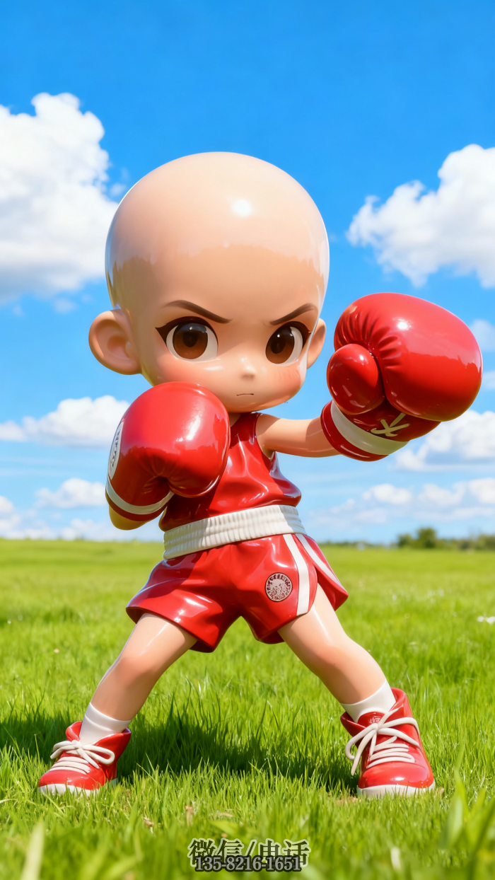 不銹鋼拳擊雕塑