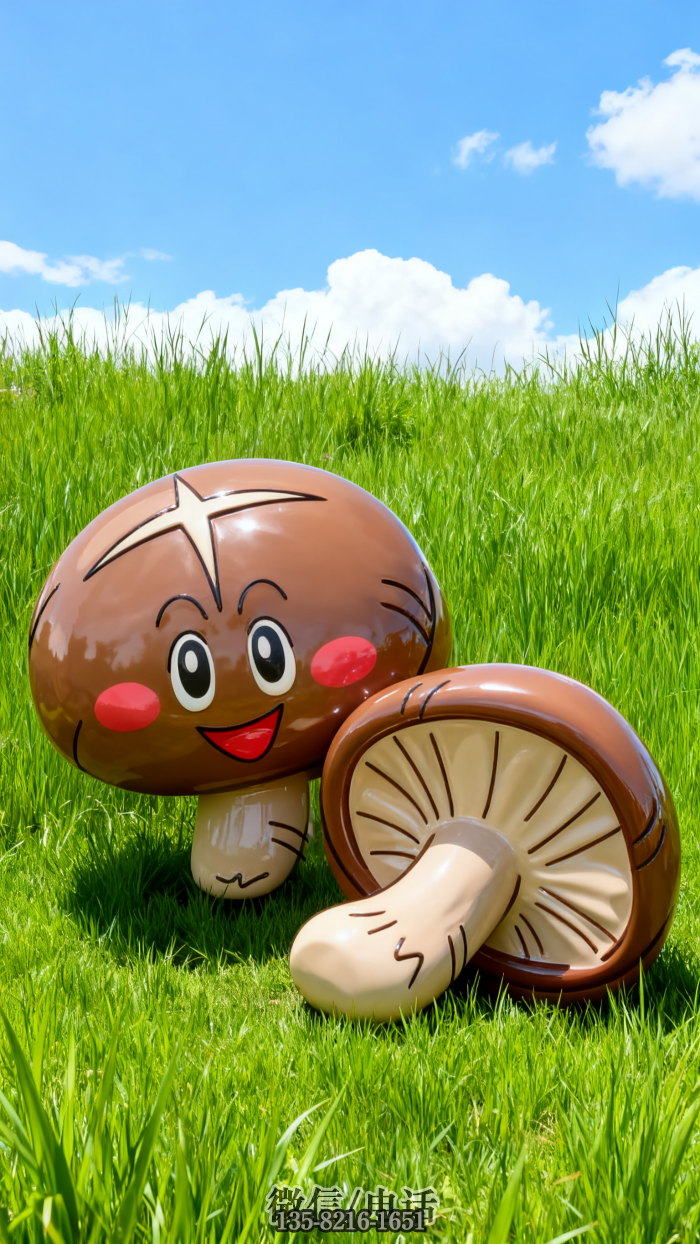 香菇雕塑實(shí)拍圖